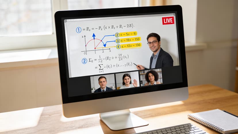 Live, interactive lessons